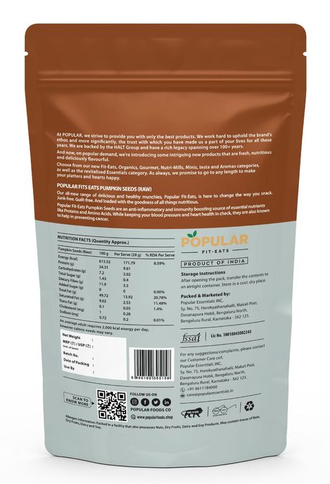 Popular Fit Eats Pumpkin Seeds - Raw