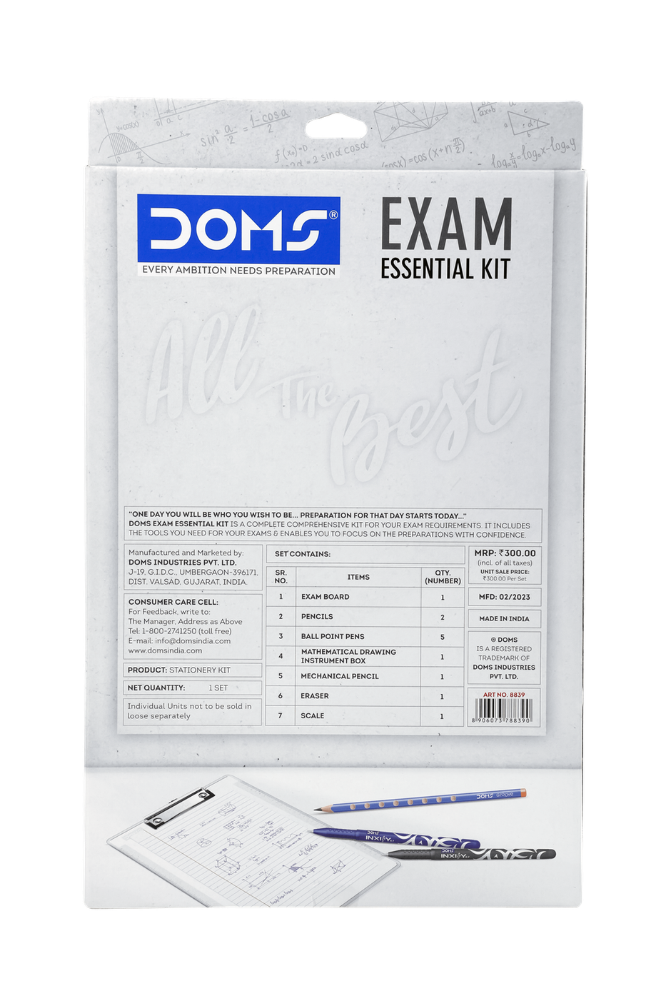 Doms Exam Essential Kit - Complete Exam Kit
