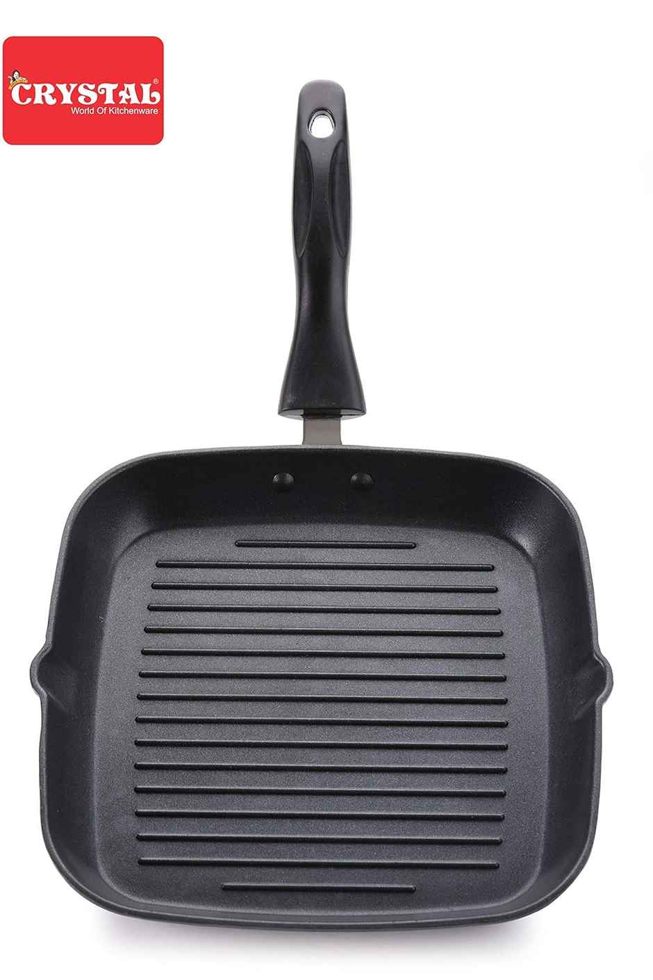 Crystal Eco Series Non Stick Die Cast Square Grill Pan - 27 Cms