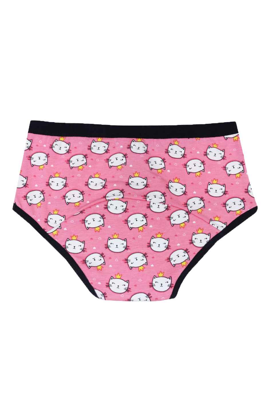 D'Chica Pink Cat Antimicrobial Reusable Period Panties for Women | Rash Free | Leakproof - M
