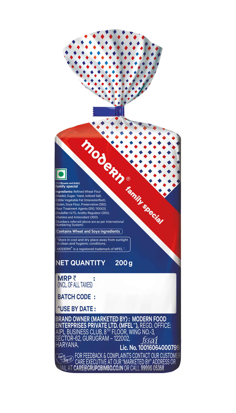 Modern Family Special White Bread Combo