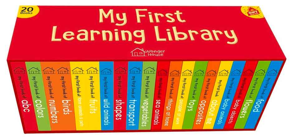 My First Complete Learning Library Boxset of 20 Board Books Gift Set for Kids (Horizontal Design)