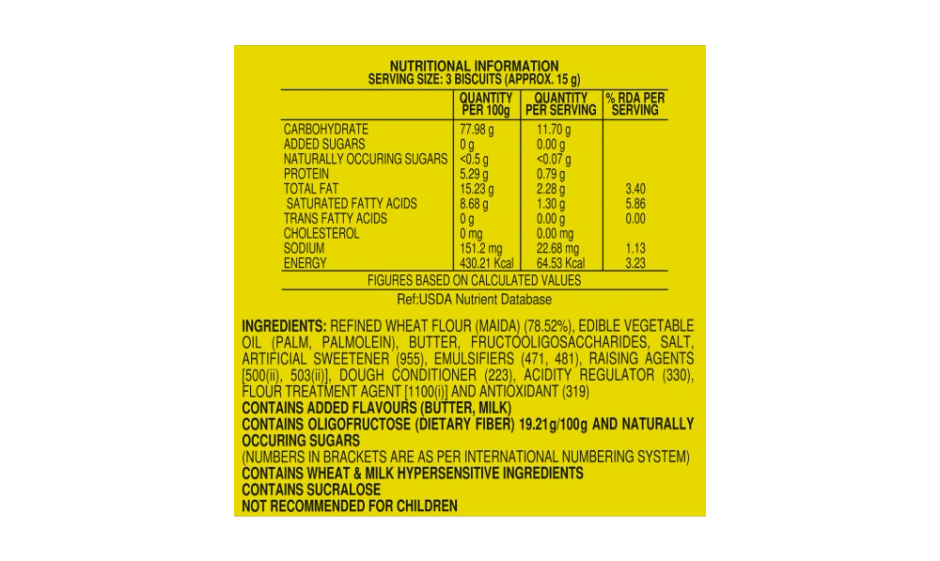 Bisk Farm Sugar Free Marie Biscuits