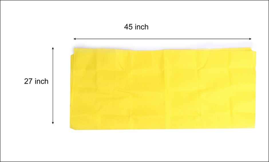 Cotton Puja Cloth | 1.25 m | Yellow | Chandar