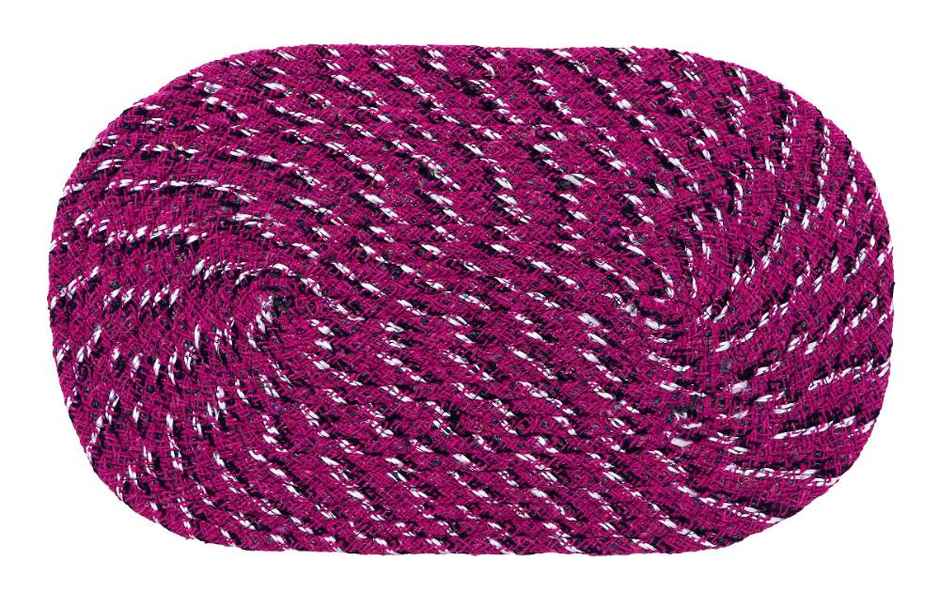 Homeharmony Pink & White Cotton Floor Mat | 50 x 30 cm