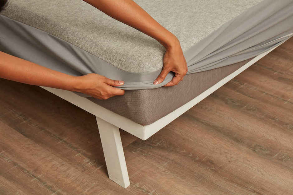 Wakefit Water Proof Terry Cotton Mattress Protector | Grey | Machine Washable | Super Soft 72x36 Inch