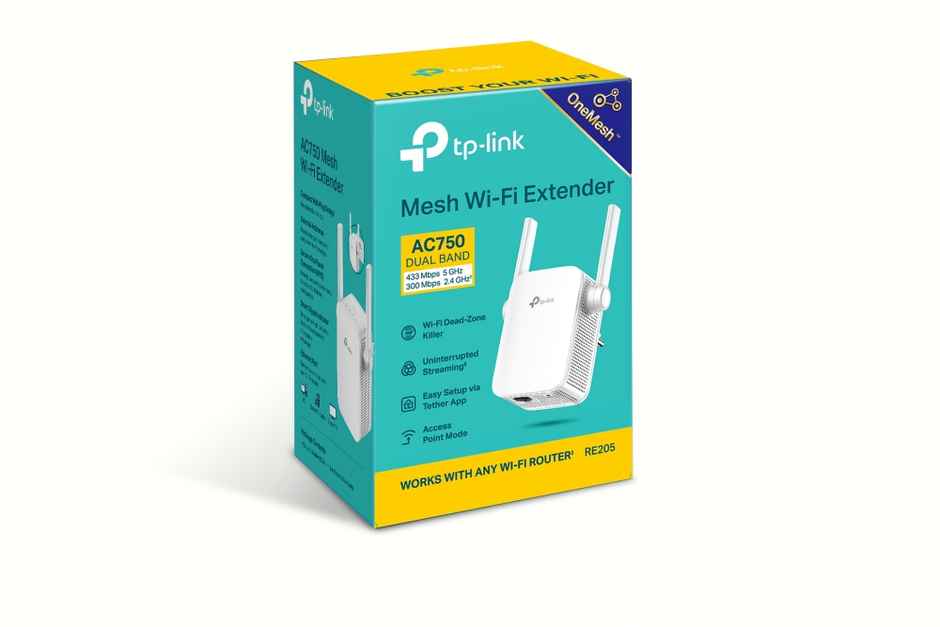 RE205 AC750 TP-Link Wifi Dual Band Range Extender