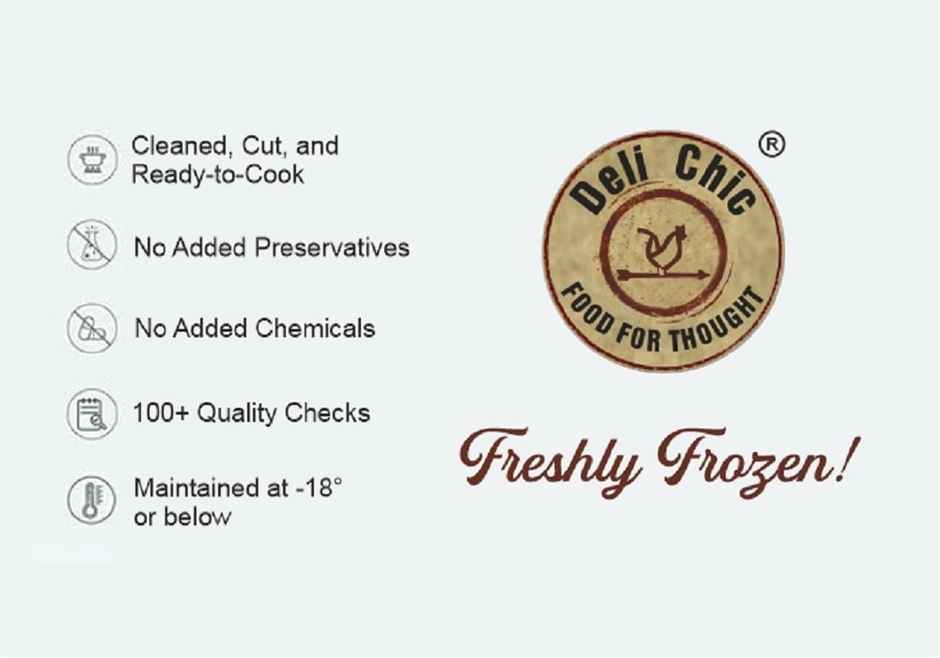 Deli Chic Chicken Boneless Cubes Freshly Frozen