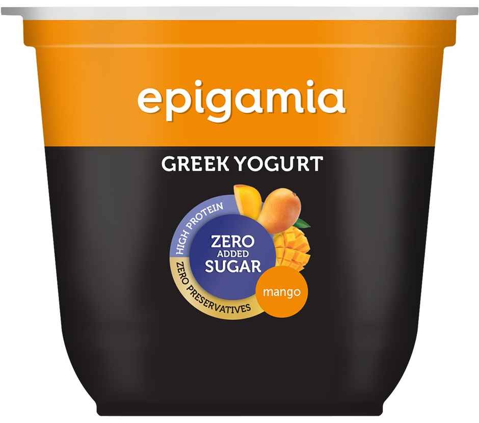 Epigamia Greek Yogurt - Alphonso Mango - Zero Added Sugar
