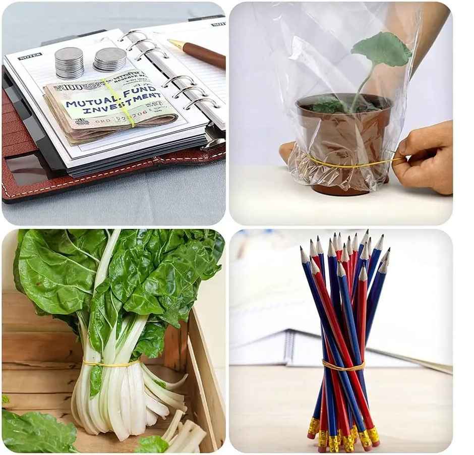 Saya Rubber Bands 50mm | Strong Elastic Bands for Office & Packaging | 500 g Pack