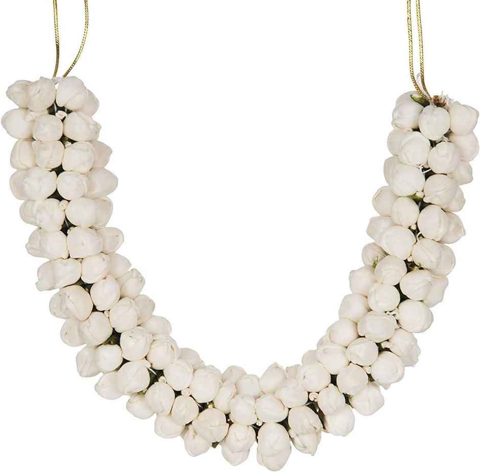 Jasmine Mogra Artificial Flower Gajra | Traditional Hair Accessory | White | Gullak