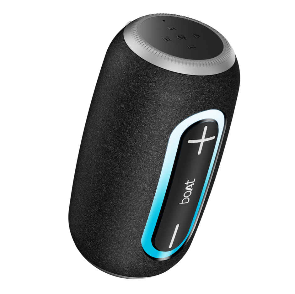 boAt Stone 350 Plus | 8 Hrs Runtime | Dynamic RGB LED | 12W | IPX4 | BTv6.0 | Voice Assistant | Titanium Black