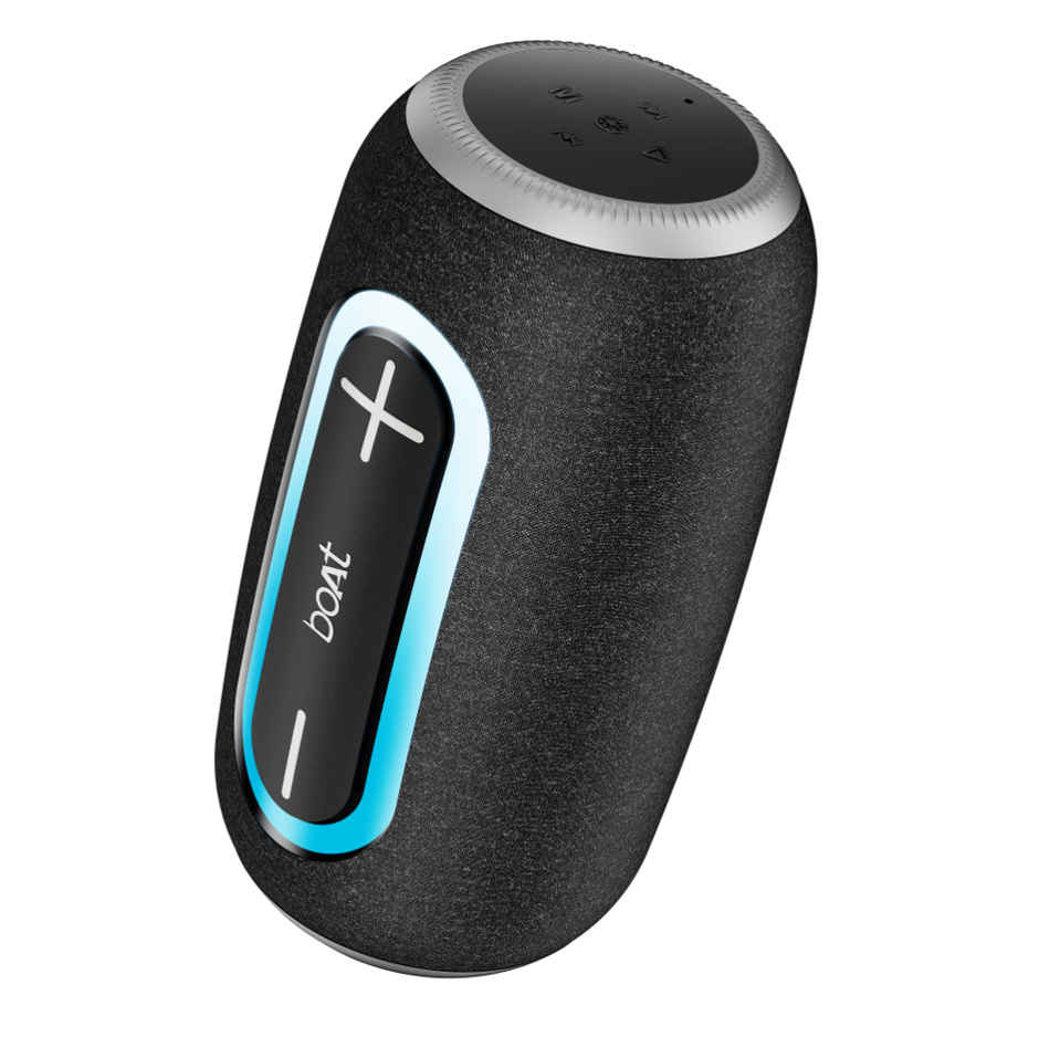 boAt Stone 350 Plus | 8 Hrs Runtime | Dynamic RGB LED | 12W | IPX4 | BTv6.0 | Voice Assistant | Titanium Black
