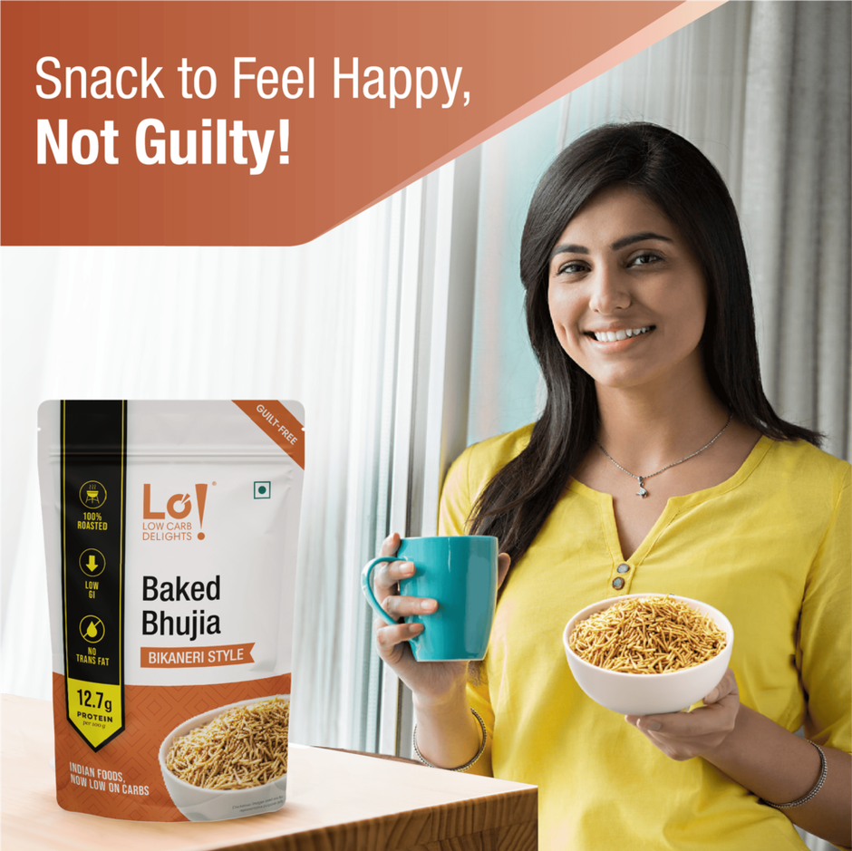 Protein Chef Baked Bikaneri Bhujia Sev Guilt Free Healthy Snacks Baked Glutenfree Diet Namkeen Bhujiya