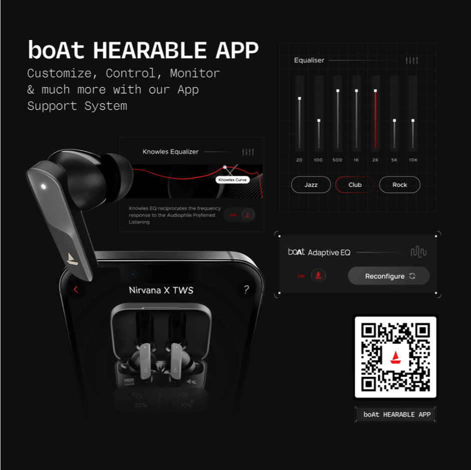 boAt Nirvana X TWS (2025),Knowles Dual Drivers,Hi-Res Audio LDAC,App Support,4Mic ENx,Dual Pair,Spatial Audio,Fast Charge, Bluetooth Earbuds, TWS Ear Buds Wireless Earphones with mic (Cosmic Onyx)