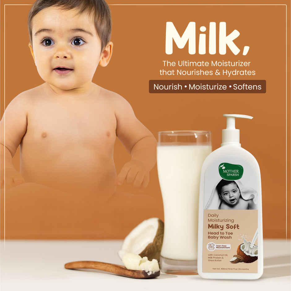 Mother Sparsh Milky Soft Head to Toe Baby Wash