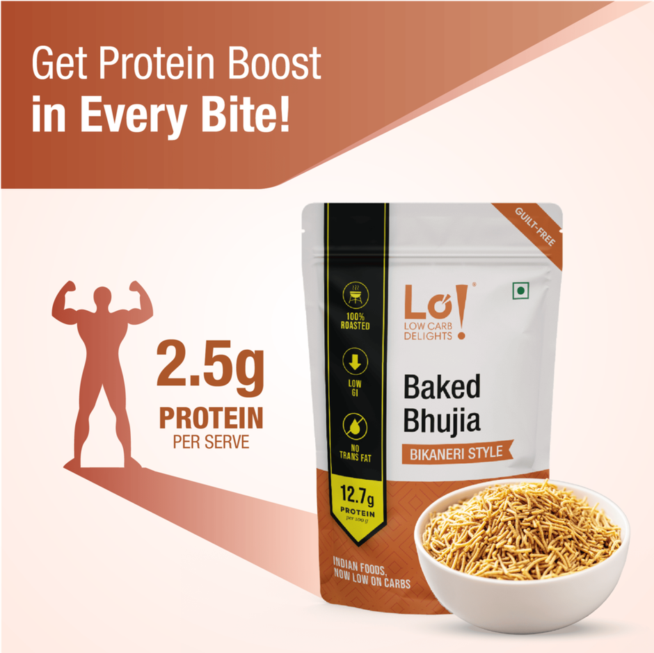 Protein Chef Baked Bikaneri Bhujia Sev Guilt Free Healthy Snacks Baked Glutenfree Diet Namkeen Bhujiya