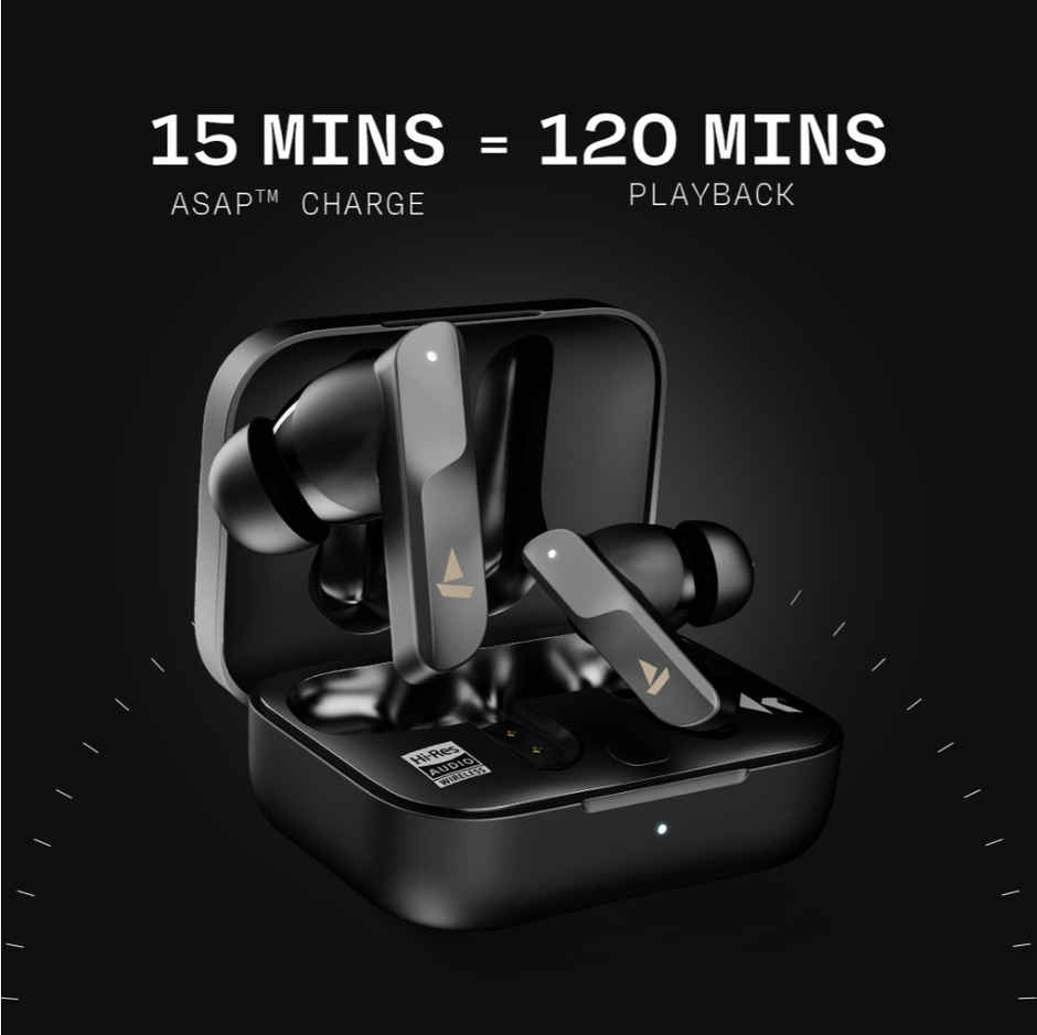 boAt Nirvana X TWS (2025),Knowles Dual Drivers,Hi-Res Audio LDAC,App Support,4Mic ENx,Dual Pair,Spatial Audio,Fast Charge, Bluetooth Earbuds, TWS Ear Buds Wireless Earphones with mic (Cosmic Onyx)