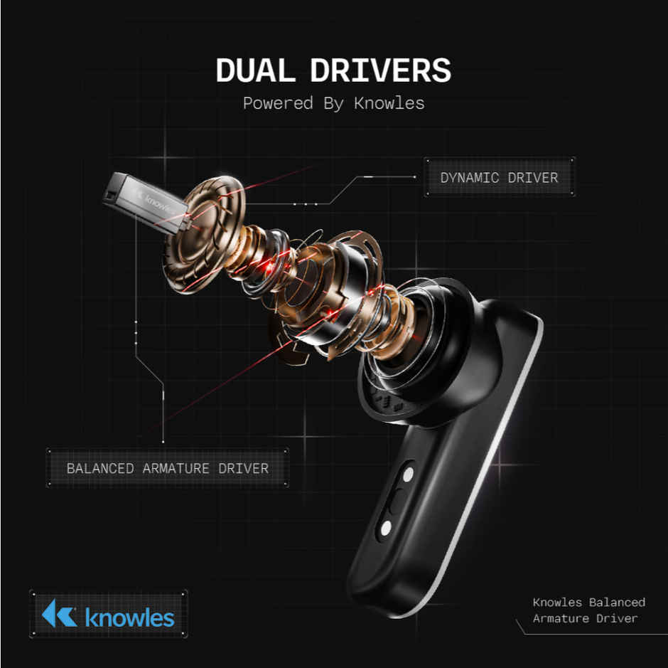 boAt Nirvana X TWS (2025),Knowles Dual Drivers,Hi-Res Audio LDAC,App Support,4Mic ENx,Dual Pair,Spatial Audio,Fast Charge, Bluetooth Earbuds, TWS Ear Buds Wireless Earphones with mic (Cosmic Onyx)