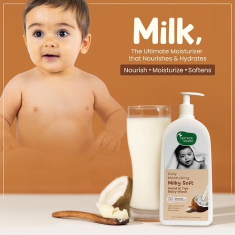 Mother Sparsh Milky Soft Head to Toe Baby Wash