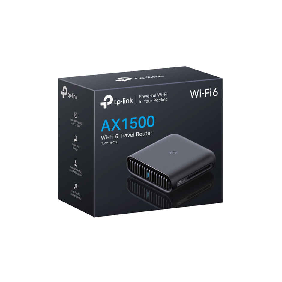 TP-Link TL-WR1502X AX1500 Wi-Fi 6 Travel Router | Full Gigabit Ports | Phone Wi-Fi Tether