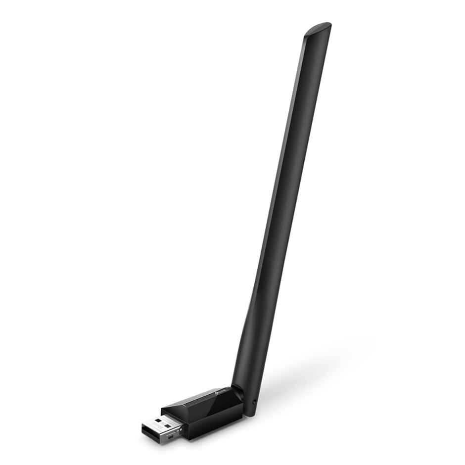 Tp-Link Archer T2U Plus Ac600 High Gain Wireless 2.4 Ghz And 5 Ghz Dual Band USB Adapter - Black