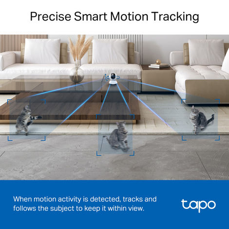 TP-Link C220 Pan/Tilt Smart AI 2K 4MP QHD 1440p Home Security Wi-Fi Camera| Alexa & Google Assistant Enabled |Night Vision|Two-Way Audio| Motion Detection