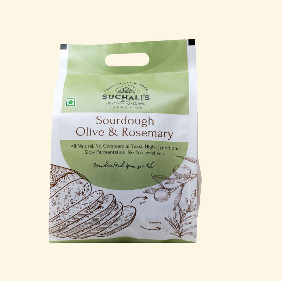 Suchali s Artisan Bakehouse Olive And Rosemary Sourdough Pouch