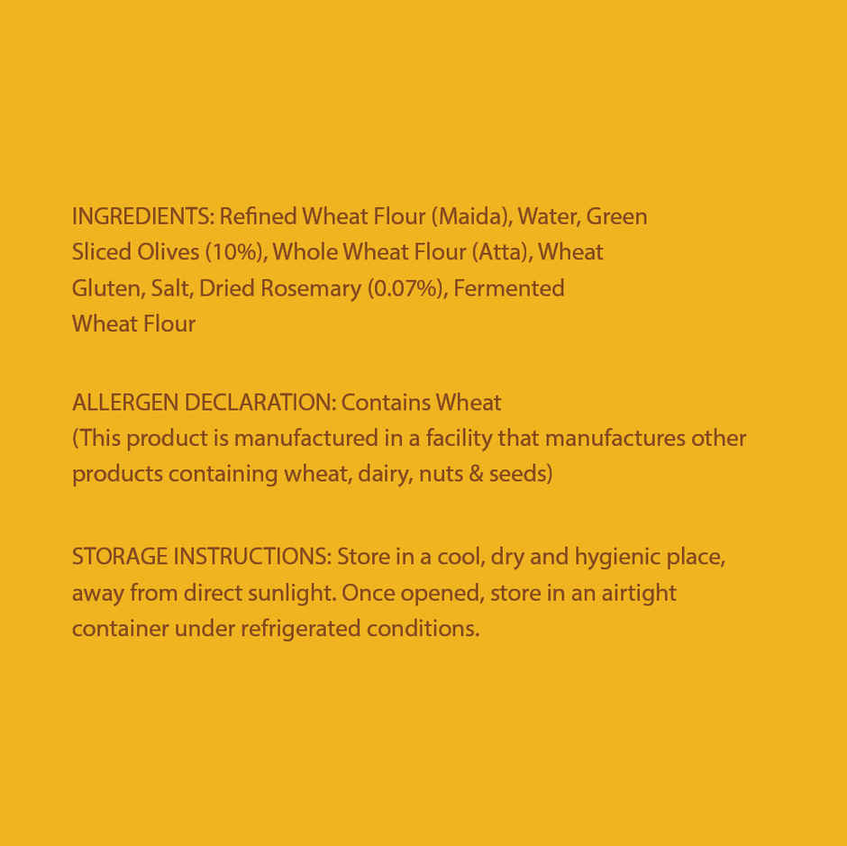 Suchali s Artisan Bakehouse Olive And Rosemary Sourdough Pouch