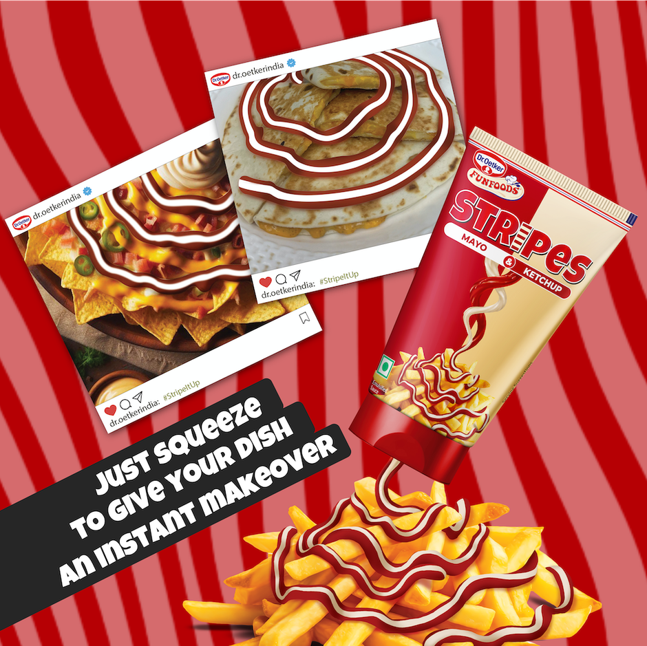 Dr. Oetker Funfoods Stripes - Mayo & Ketchup