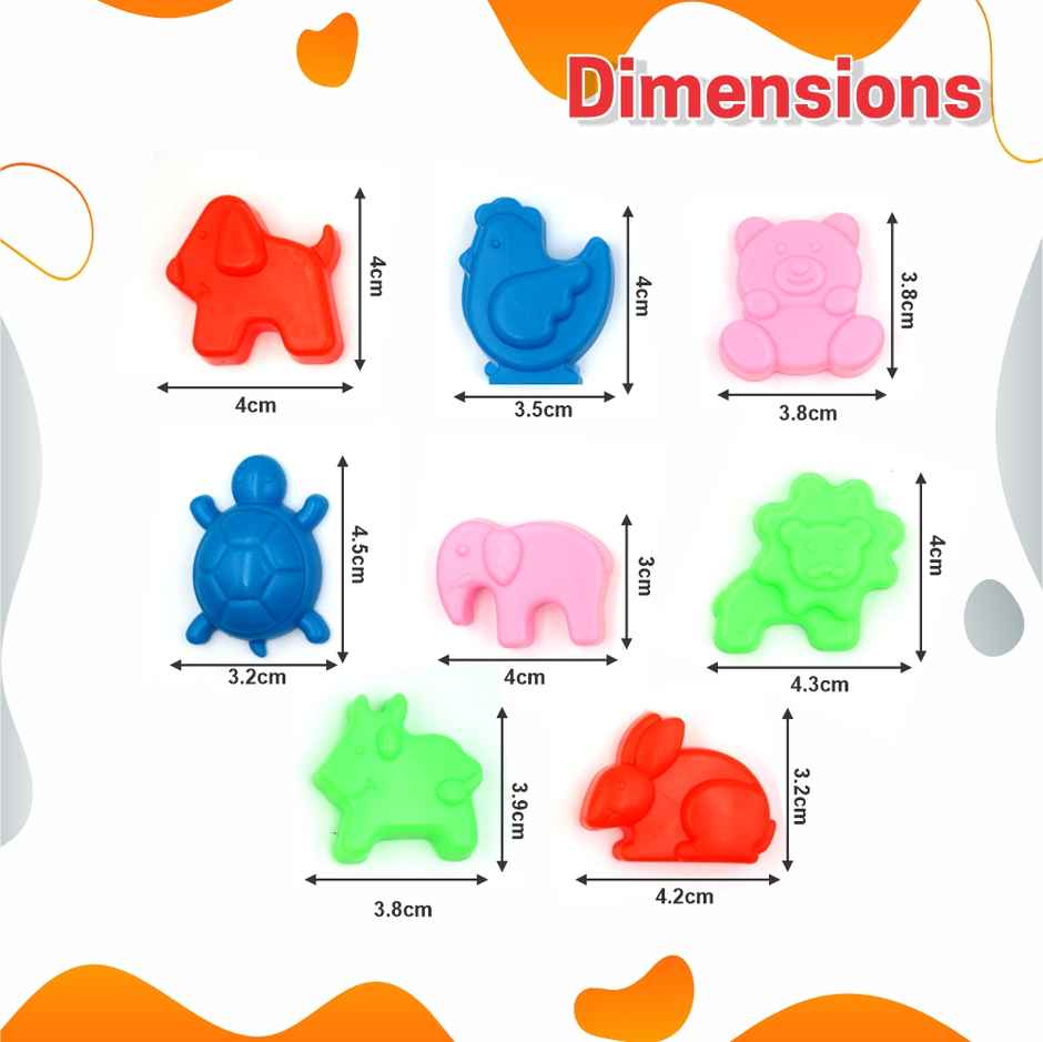 Aditi Toys 1kg Creative Sand Kit - Includes 13 Moulds, Non-Toxic & Stain-Free Sand for Kids 3+