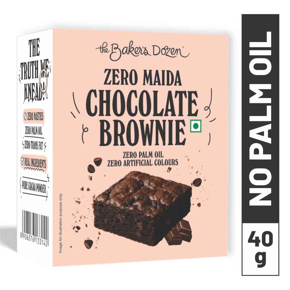 The Baker'S Dozen Whole Wheat Banana Walnut Cake | Bakery Delight (150g) & The Baker'S Dozen Zero Maida Chocolate Brownie | Bakery Delight (55g) Combo