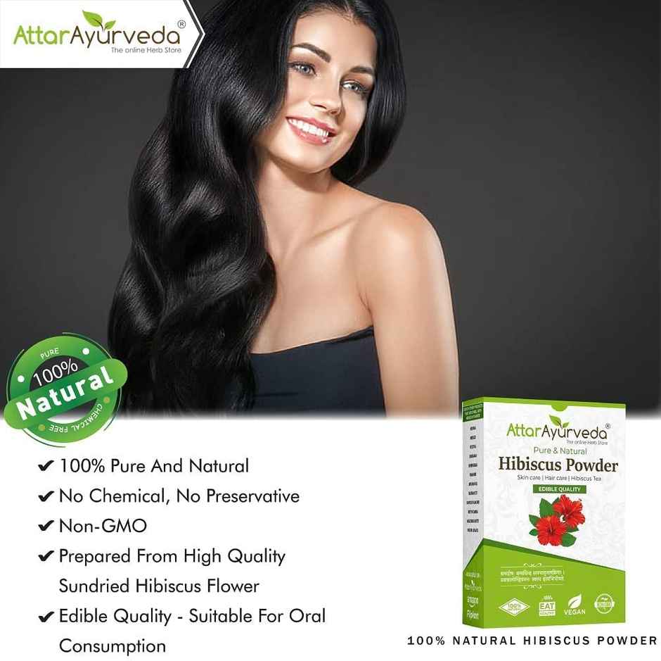 Attar Ayurveda Hibiscus Powder for Hair