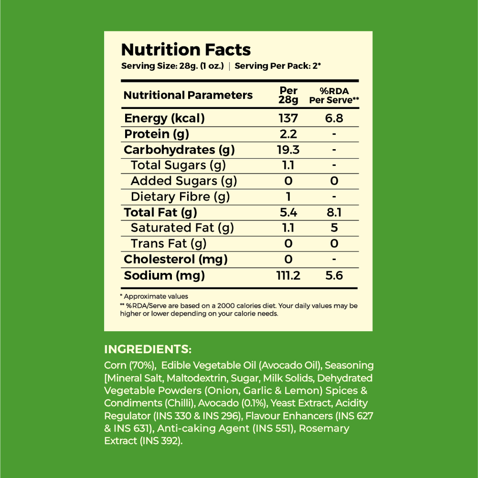 4700BC Tangy Guacamole Nachos | Made in Avocado Oil