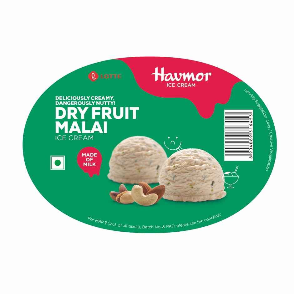 Havmor Dry Fruit Malai Ice Cream Tub