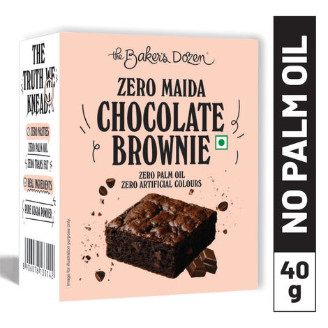 the Baker's Dozen Zero Maida Chocolate Brownie
