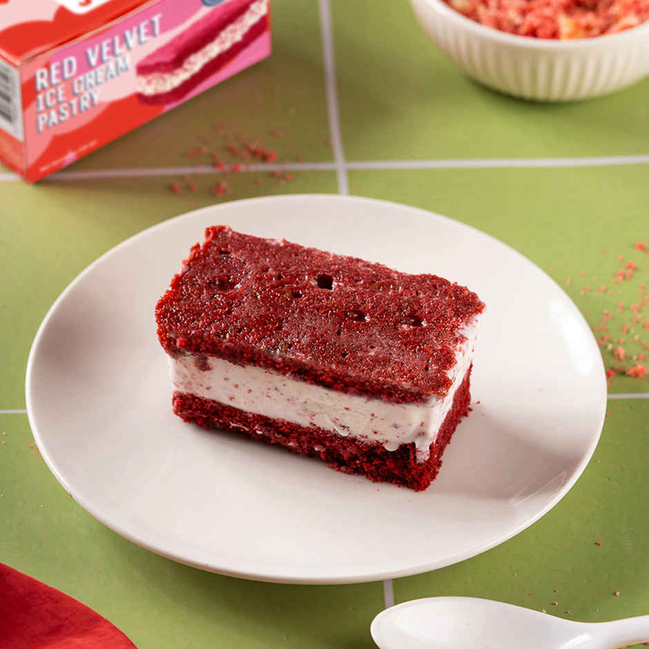 Get-A-Way Red Velvet Ice Cream Pastry  (150ml) & Only Panda 5 Chocolates (5pc) Combo