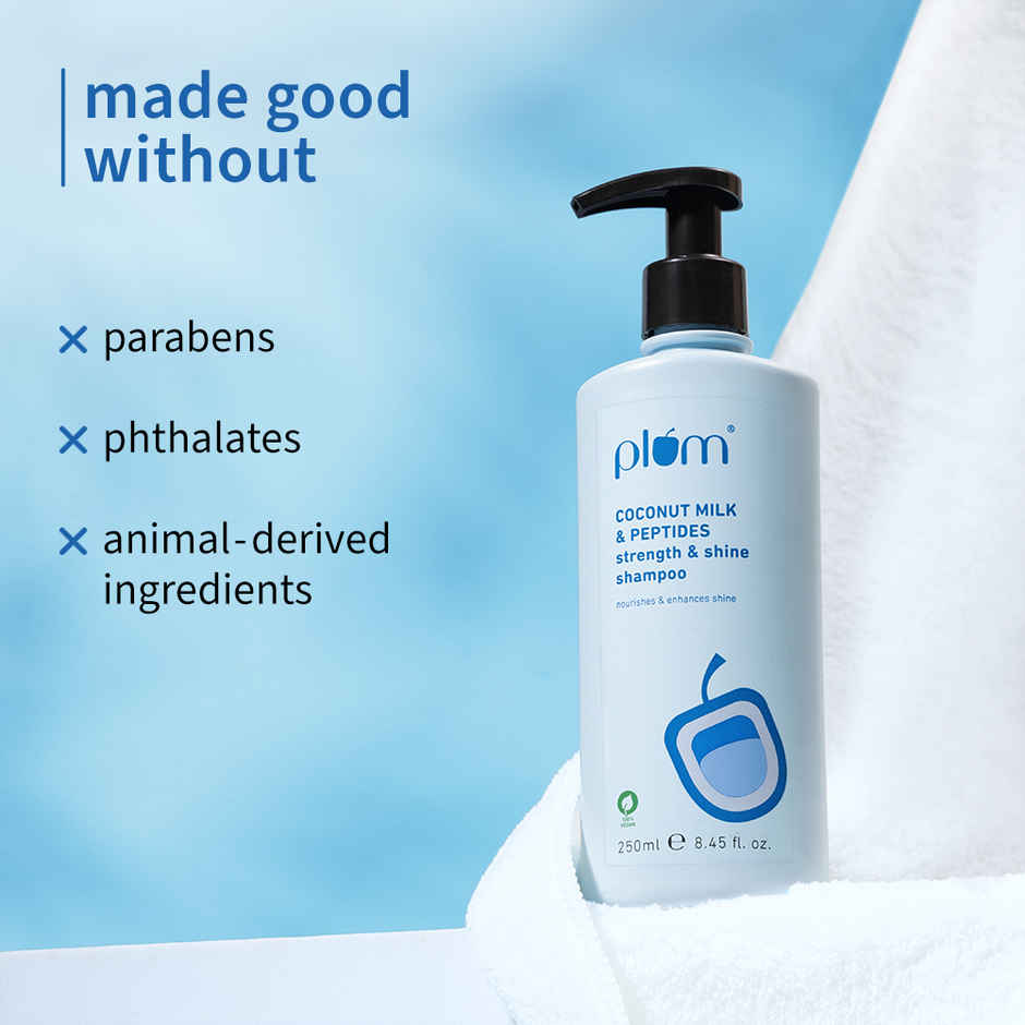 Plum Coconut Milk & Peptides Strength & Shine Shampoo Combo