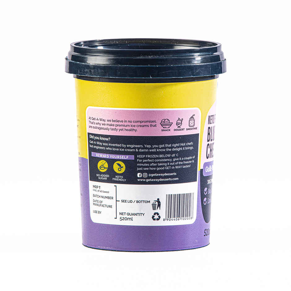 Get-A-Way Blueberry Cheesecake Ice Cream Tub