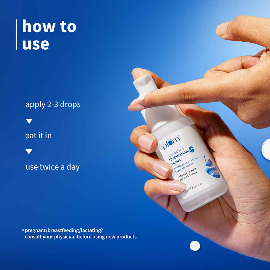 Plum Rice Water & 10% Niacinamide Serum