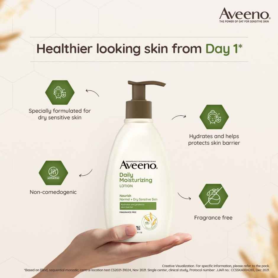 Aveeno Daily Moisturizing Lotion For Normal And Dry Skin