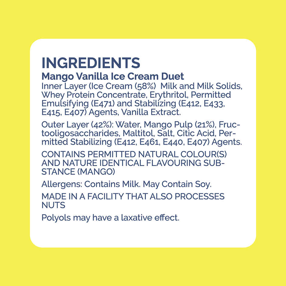 Get- A-Way Mango Duet Guilt Free Ice Cream Stick