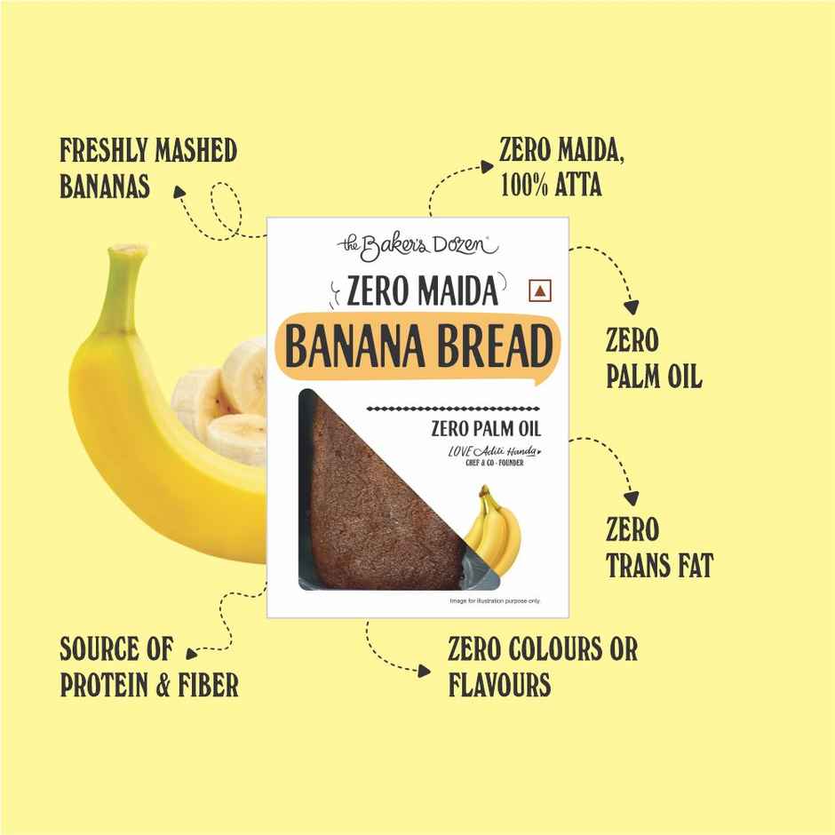 The Baker'S Dozen Banana Bread 100% Wholewheat (150g) & The Baker'S Dozen Zero Maida Ragi Crackers Baked Millet Snack (100g) Combo