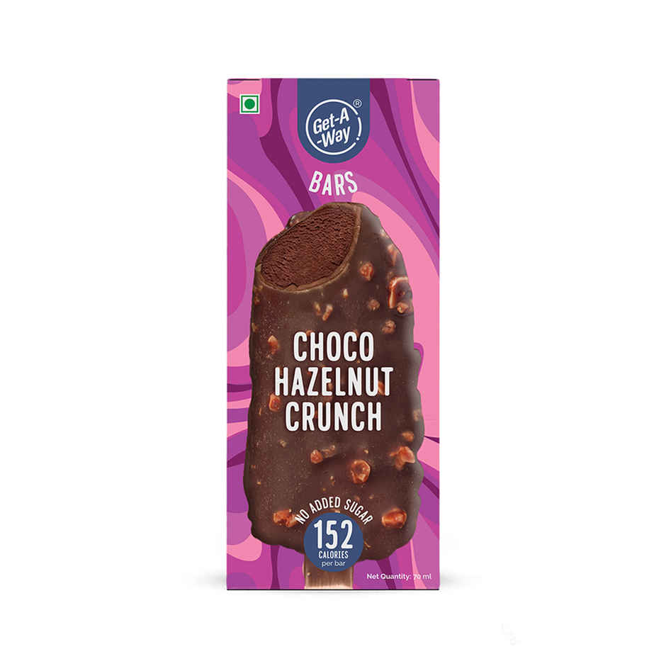 Get-A-Way Choco Hazelnut Crunch Ice Cream Stick | Zero Added Sugar