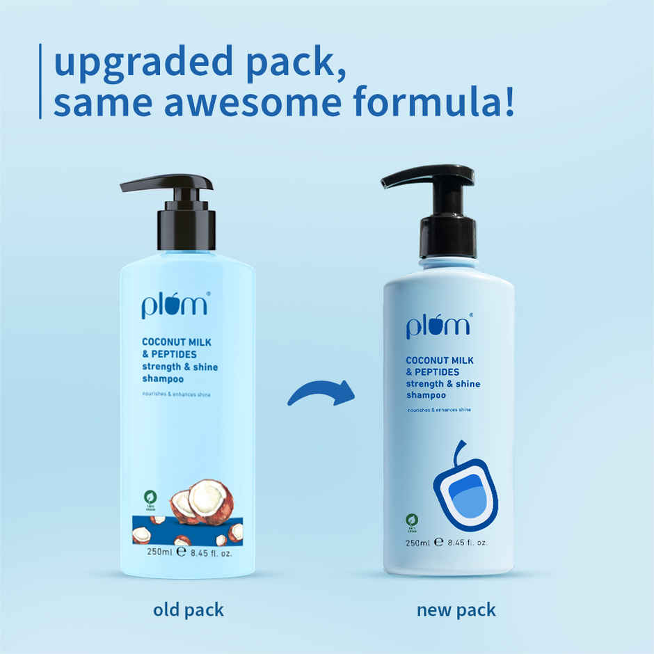 Plum Coconut Milk & Peptides Strength & Shine Shampoo Combo