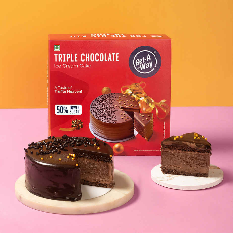 Get-A-Way Triple Chocolate Ice Cream Cake