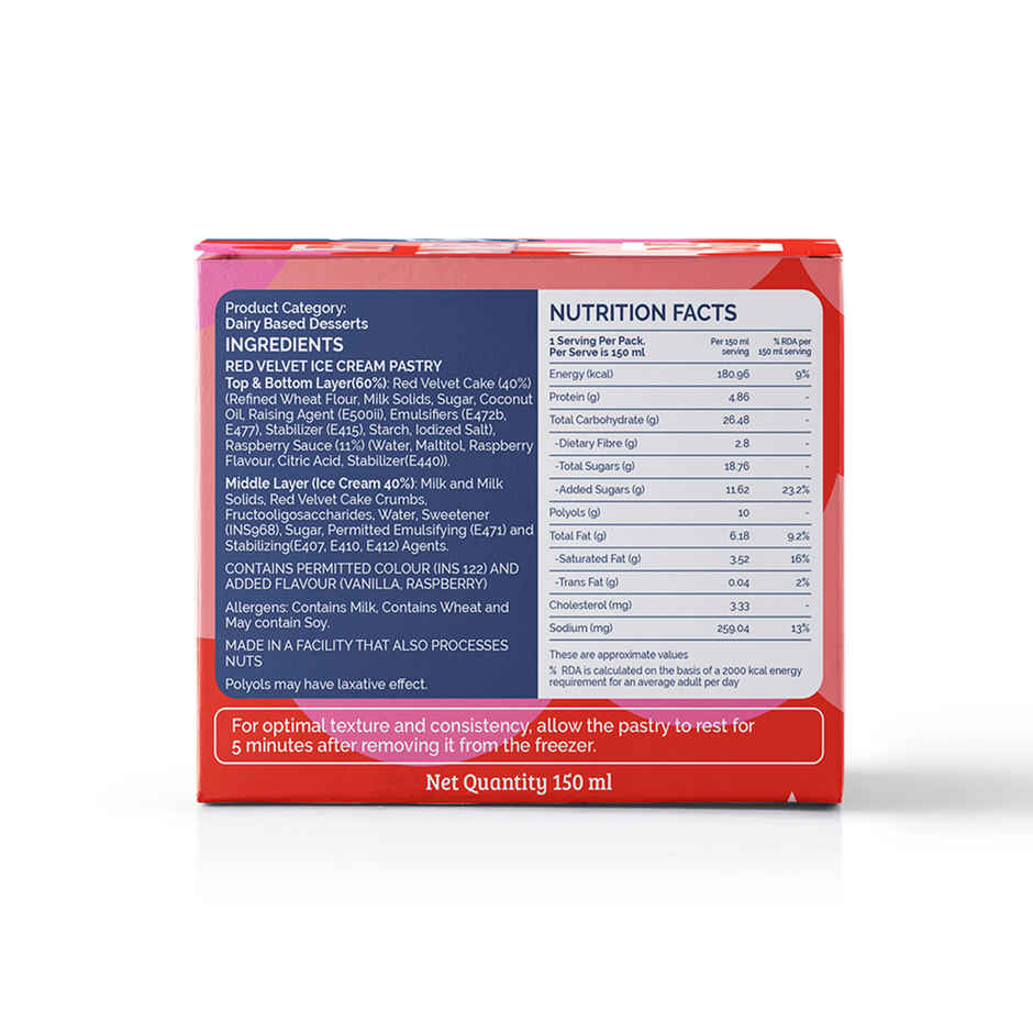 Get-A-Way Red Velvet Ice Cream Pastry | Soft & Premium