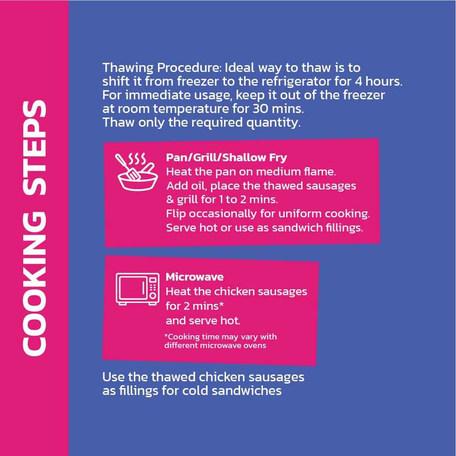 Sneha Snackster Chicken Breakfast Sausage