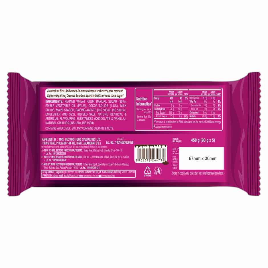 Cremica BOURBON Pouch