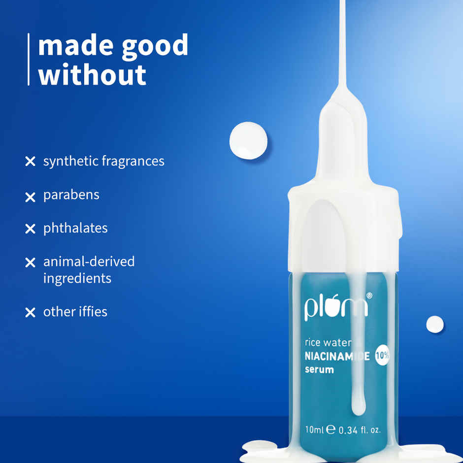 Plum 10% Niacinamide Face Serum with Rice Water & Squalane